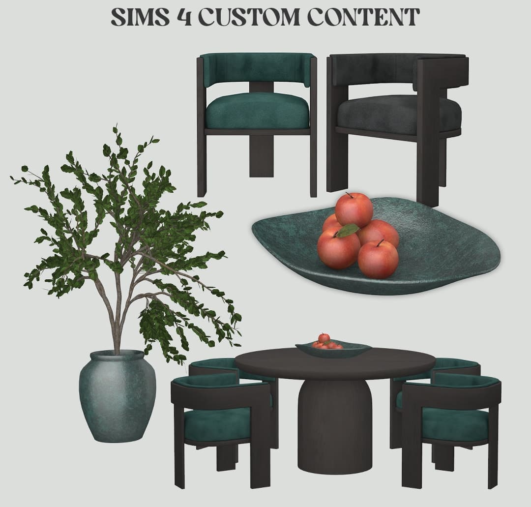 Скриншот мода Набор для столовой July 2025 Dining Room
